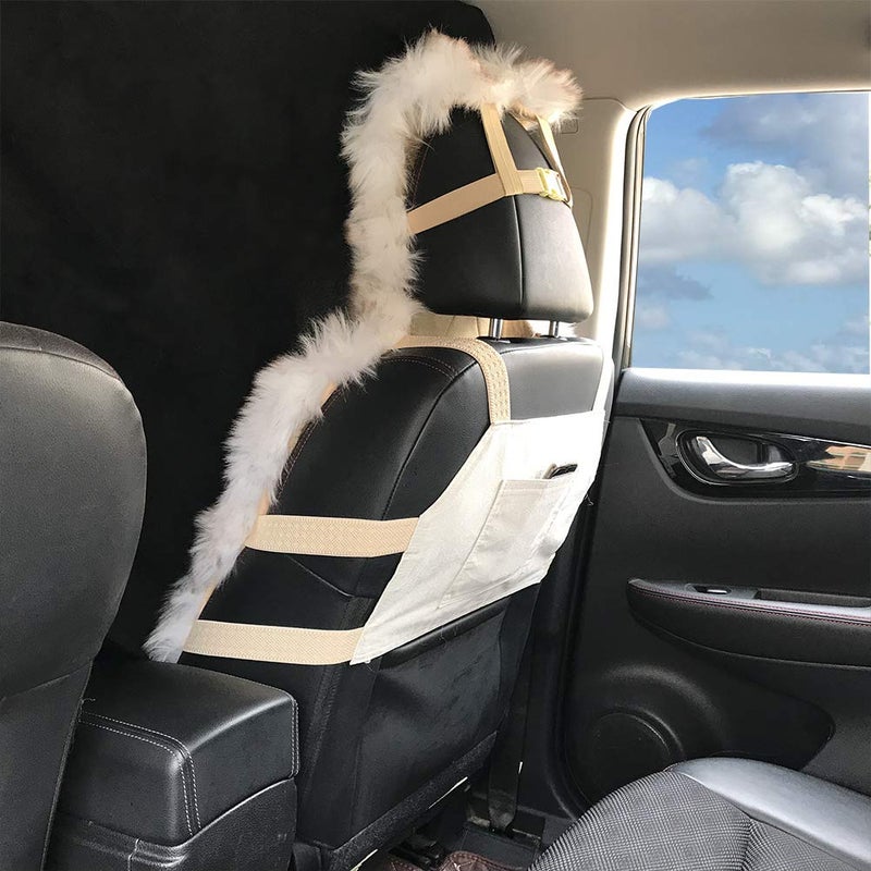 Maple's Maples 1Pc Faux Sheepskin Wool Fur Car Seat Cover for Cars SUV Trucks Universal Fit, Soft Plush Synthetic Wool Buck Fur Car Seat Cushions (Dusty Rose) - Image 2